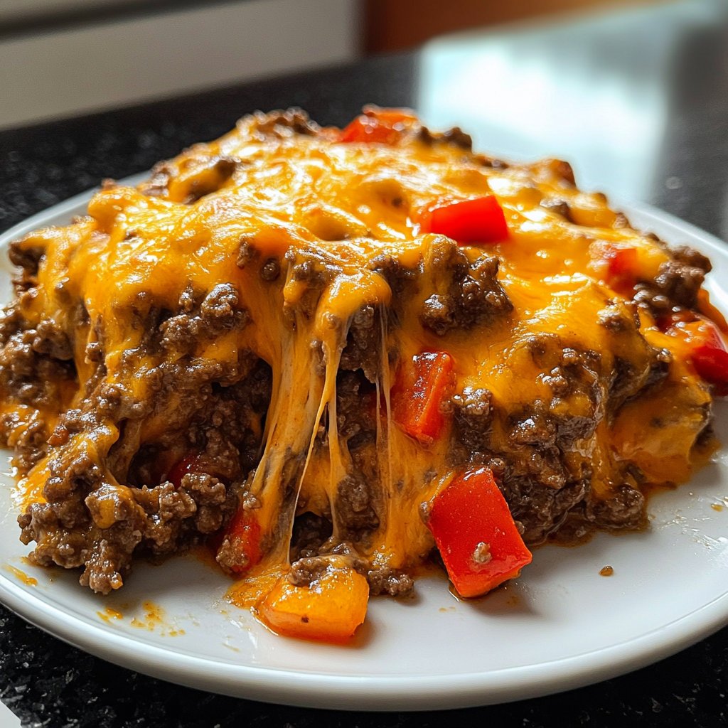 Ground Beef Skillet Cheesy