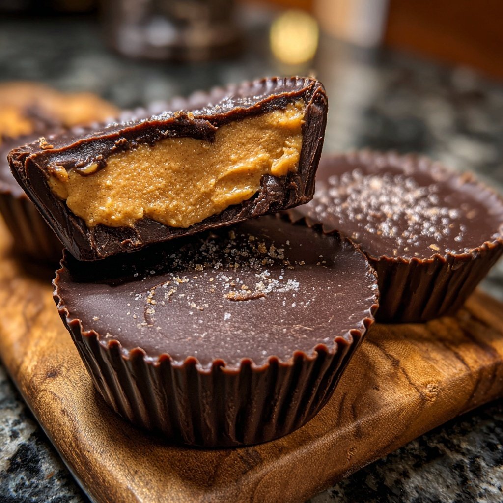 Homemade Reese’s Cups with Date Sweetener