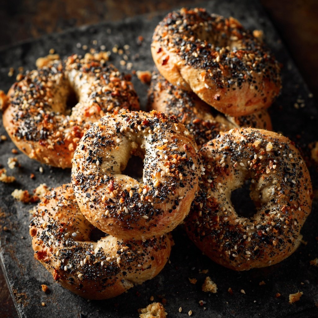 Everything Seed Protein Bagels