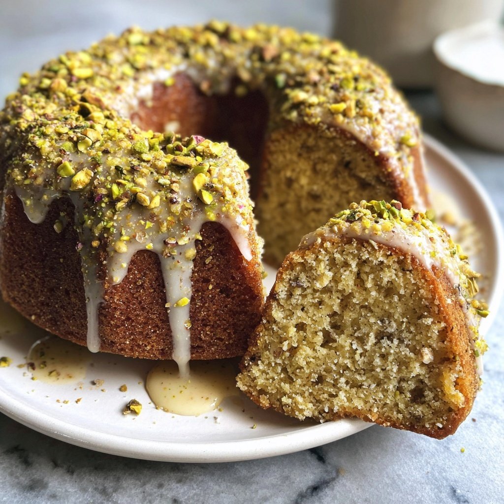 Pistachio Cake with Rose Water