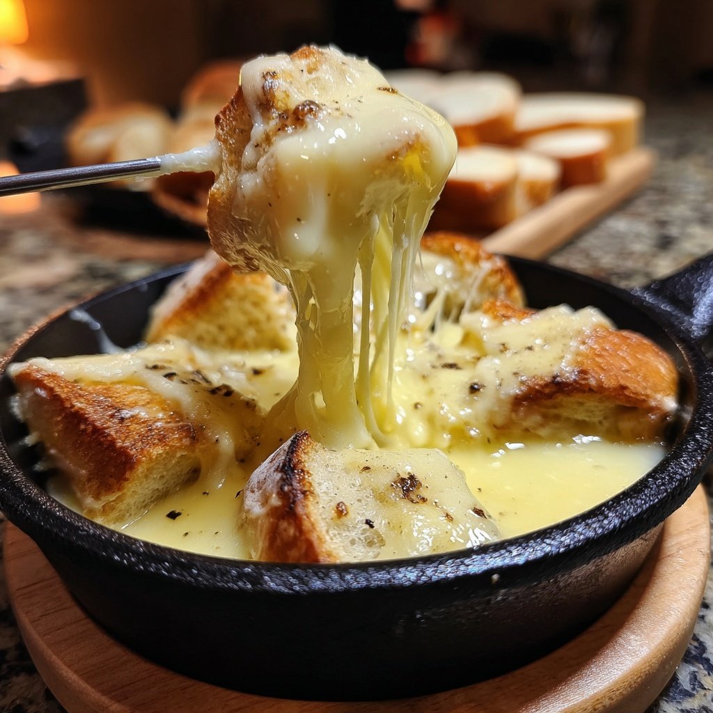 Fondue with Raclette Cheese