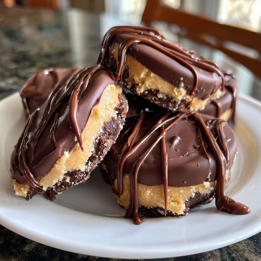Homemade Reese’s Cups with Vanilla Filling