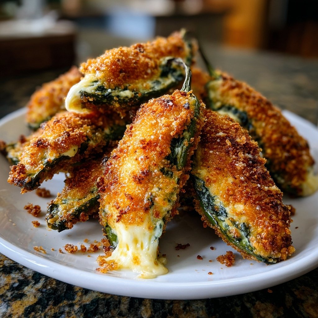 Jalapeno Poppers with Creamy Spinach Dip