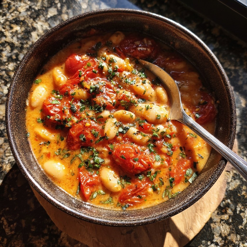 Mediterranean White Bean Tomato Stew