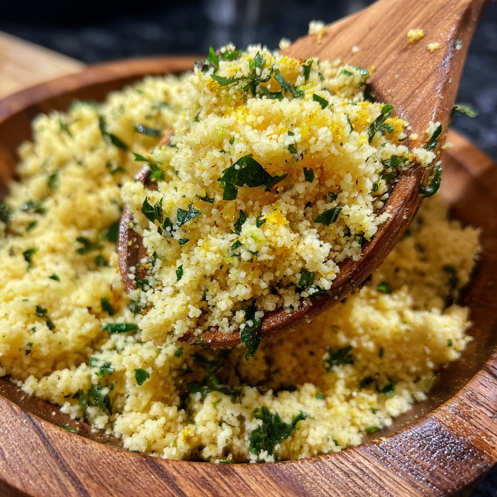 Valentine Dinner Lemon Herb Couscous