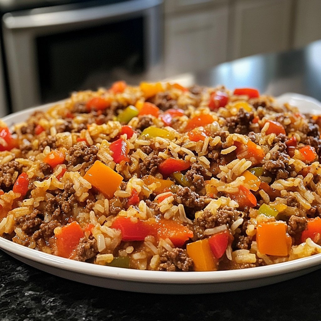Ground Beef and Rice Skillet