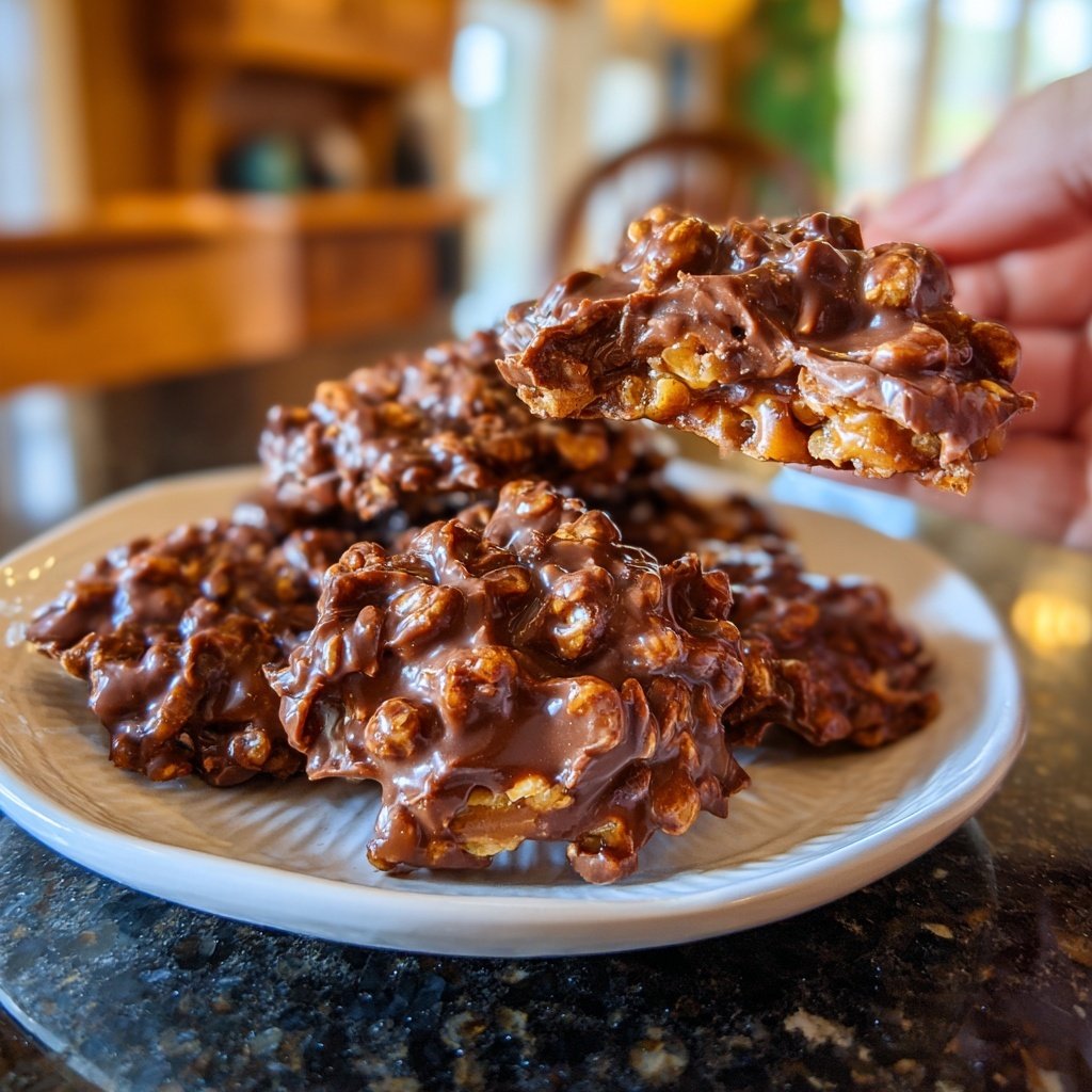 Chocolate Peanut Butter Date Clusters