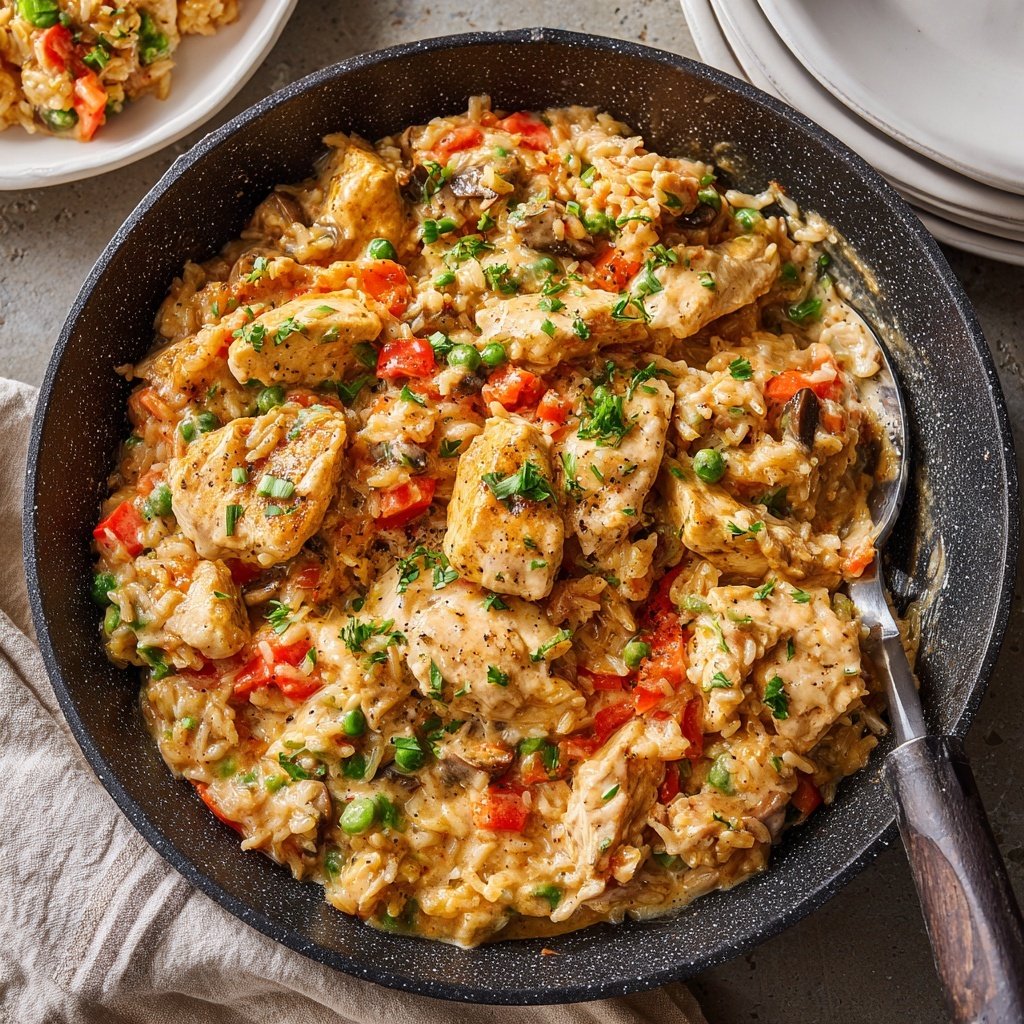 Creamy Chicken Rice Skillet