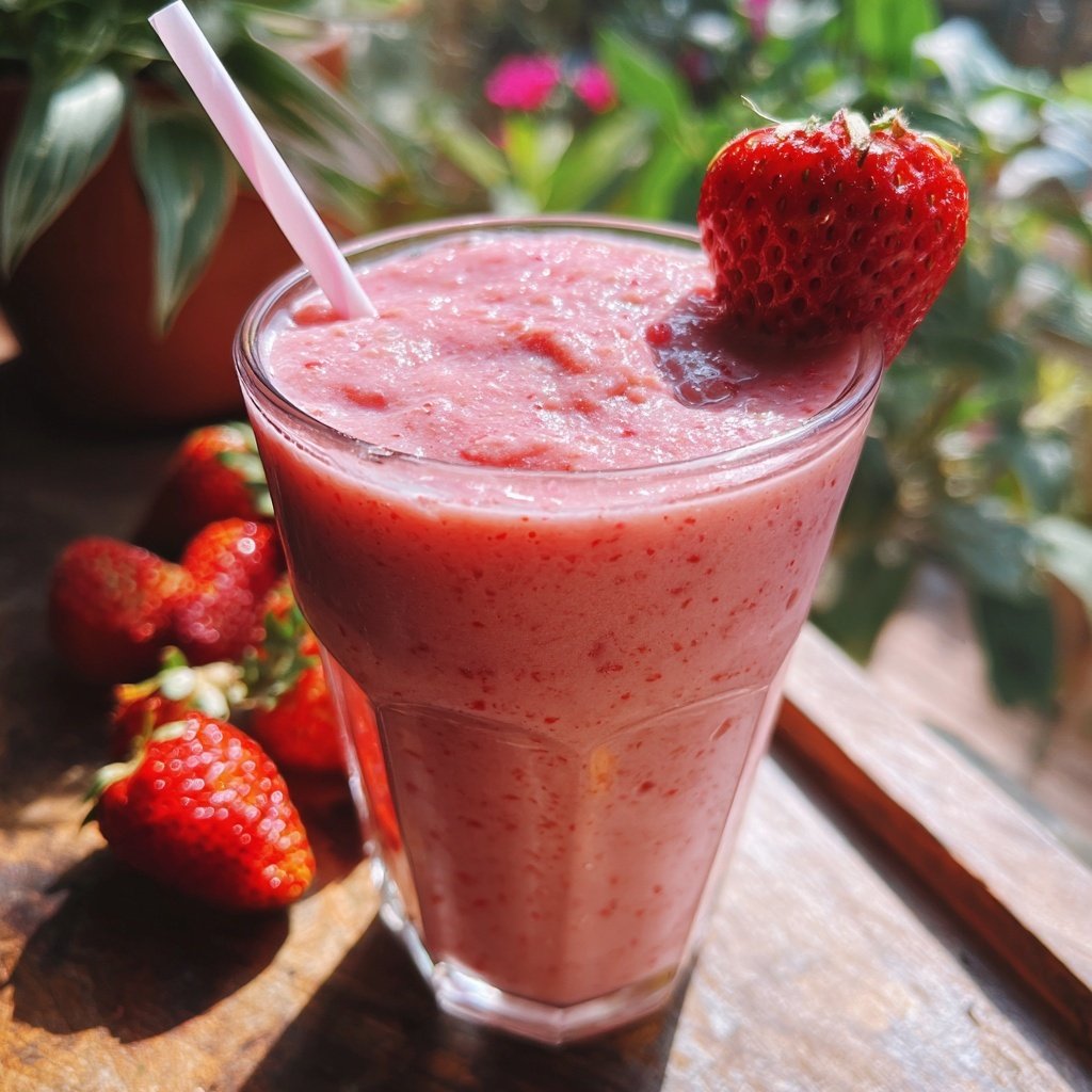 Strawberry Almond Smoothie