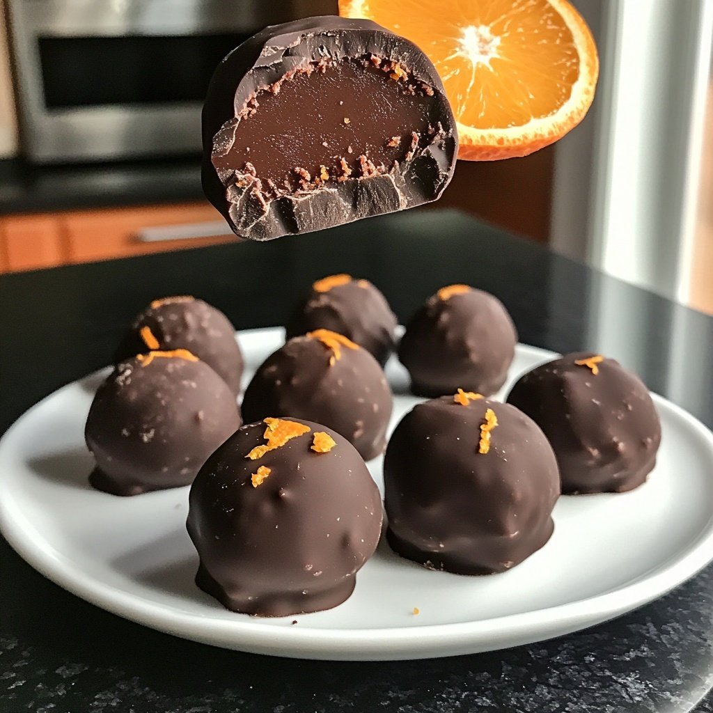 Festive Orange Chocolate Christmas Truffles