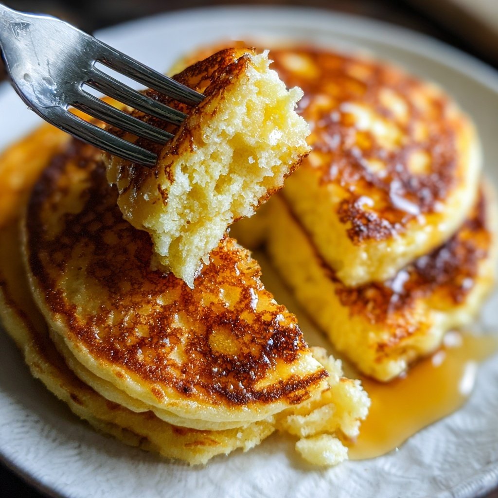 Cottage Cheese Pancakes with Vanilla