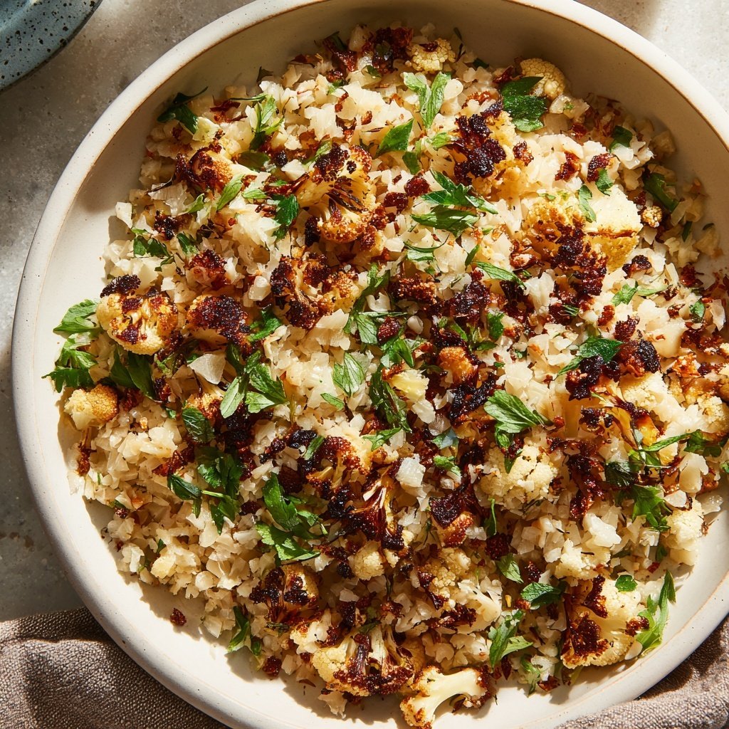 Smoky Roasted Cauliflower Rice